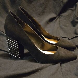 Jessica Simpson Black Studded Heels